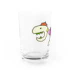 SHO-CERATOPSの恐竜　デイノニクス Water Glass :left