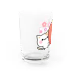 DECORの気づかいのできるネコ　いちごver. Water Glass :left