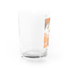 Prism coffee beanの【ラテアート】レイヤーラテアート/オレンジブラウン Water Glass :left