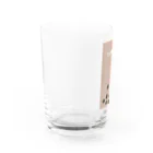 ねこぶんちゃんのタピオカさん　離れて！ Water Glass :left