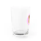 Lichtmuhleのももたちゃん似顔絵 Water Glass :left