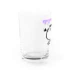 ちゅき亭。のでぷんねこ でびる Water Glass :left