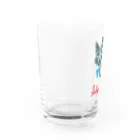 ＊あり＊の虹色創世記の青君&苺心ちゃん Water Glass :left