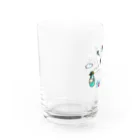 nakashinのこどもまんがベビー生誕記念（コウノトリ） Water Glass :left