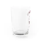 エガオーピンクのsuzuriショップの乾杯エガオーさん Water Glass :left