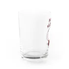 エガオーピンクのsuzuriショップの今日もがんばった！ Water Glass :left