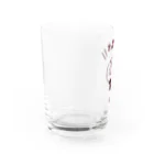 エガオーピンクのsuzuriショップの乾杯-クリアver. Water Glass :left