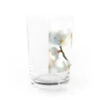 はち / きまぐれハチログの白い梅 Water Glass :left