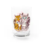 mofuwaのLEOPARD TWINS(glass) Water Glass :left