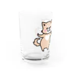 おはぎ雑貨店のなかよし Water Glass :left