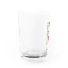 nananogh chocolataのおにんぎょう遊び　ロゴ Water Glass :left