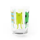 かよくらふと kayo's craft shopのカエル3 Water Glass :left