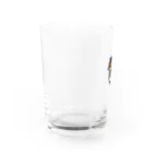 みたにんのドット絵の雀（キャップ） Water Glass :left