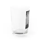 サンセットの松本城 Water Glass :left