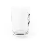 AliviostaのSCOOP スクープ イラスト ヒトとネコ Water Glass :left