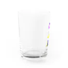 白いチューリップ　の私のブラジャーになってよ Water Glass :left