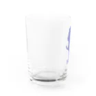 松や SUZURI店の２本のシッポが吾輩のトレードマークにござる Water Glass :left