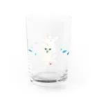 おばけ商店のおばけグラス＜猫又とサカナ・ちぎり絵＞ Water Glass :left