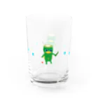 おばけ商店のおばけグラス＜河童ときゅうり・ちぎり絵＞ Water Glass :left