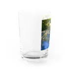 トウメイミドリのトウメイシロのクレマチス Water Glass :left