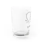 ‪( ᐡ｡› ·̫ ‹｡ᐡ )♡‬の楽観的うさぎさん Water Glass :left