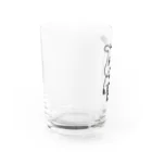 ラッタ工房のウシとミルク(クロ) Water Glass :left