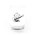 目黒 しおりグッズショップのNo.８ もち子と君のギターグラス　 Water Glass :left