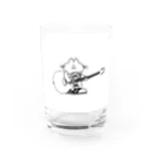 目黒 しおりグッズショップのNo.19 もち子と君のギターグラス　 Water Glass :left