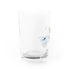 FABBRICA　のペンギンの刺繍　(おさかな釣り) Water Glass :left