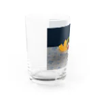 アルデンテウドンのプリンアラモード Water Glass :left