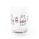 美味しいペンギンのしろねこミルクグラス Water Glass :left