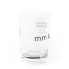 愛犬のドッグフード代を稼ぐTシャツ屋さんのロゴのみ Water Glass :left