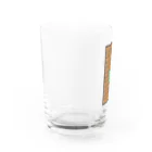 ガトーショコラ評論家のSUZURIの水色かば Water Glass :left
