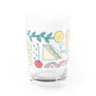 おかのはなみのガーのドローイング Water Glass :left