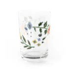 よねこめのbotanical flower Water Glass :left