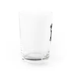 オザワミカのMONOKUMA-Black Water Glass :left