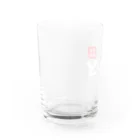 渋谷円山どらむん横丁のどら横ロゴ グラス 白字 Water Glass :left