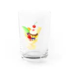 文鳥グッズのお店のプリンアラモード文鳥 Water Glass :left