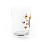 くまの屋さんのほわほわくまさん（スイーツ） Water Glass :left