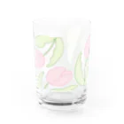 nascos.のピンクのチューリップ Water Glass :left