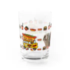 DaDaDachshundのdrclkhotdogbarger Water Glass :left