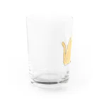 かわいいもののおみせ　いそぎんちゃくの仲良し猫の背中　茶白&ポインテッド Water Glass :left
