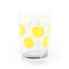 たたメーピーのたたメーピー 〈レモンとにゃんたち🍋🐈〉 Water Glass :left