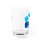 つづみこの青い花 Water Glass :left