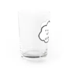 アジサイの織のもくもさん Water Glass :left