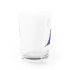 まめるりはことりのボタンインコ　おすましコバルトブルー【まめるりはことり】 Water Glass :left