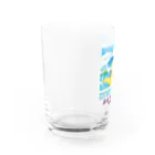 油絵描きの小物売り場の銭湯大好き！　羽を伸ばそう Water Glass :left