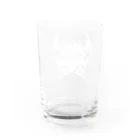 DieodeDesign2022の疫病退散ブルータルロゴ_グラス Water Glass :left