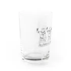 牛好きのための牛グッズの牛(エジプト壁画風) Water Glass :left