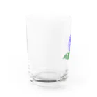 みっきーの6月のあじさいとカタツムリ Water Glass :left